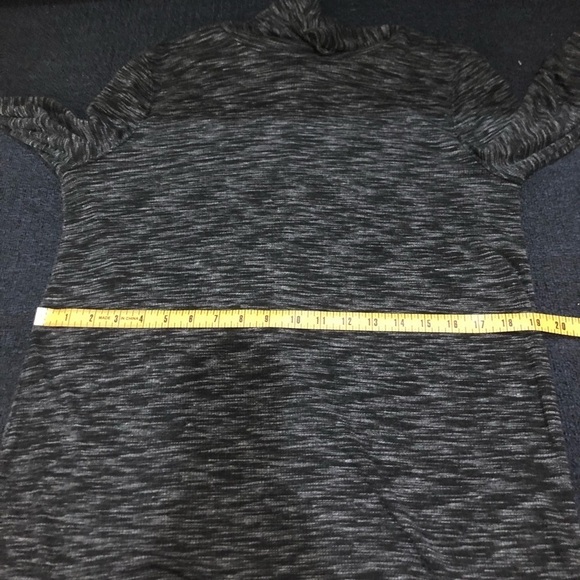 We The Free Free People Black & Gray Knit Long Sleeve Turtle Neck Dress Size L - Picture 7 of 9